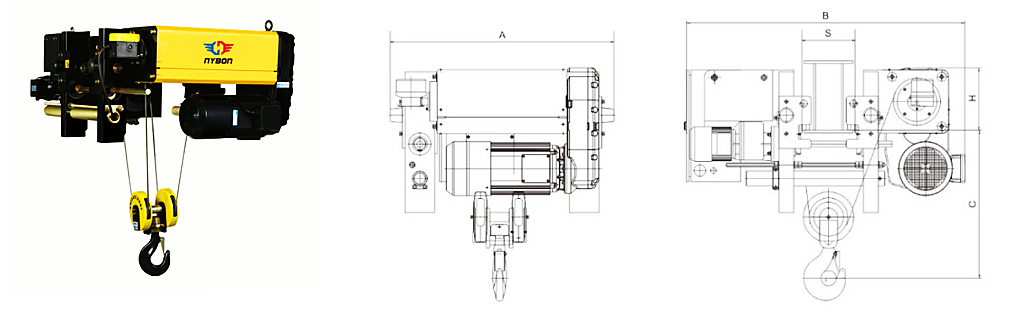 Nybon New Type Wire Rope Hoists