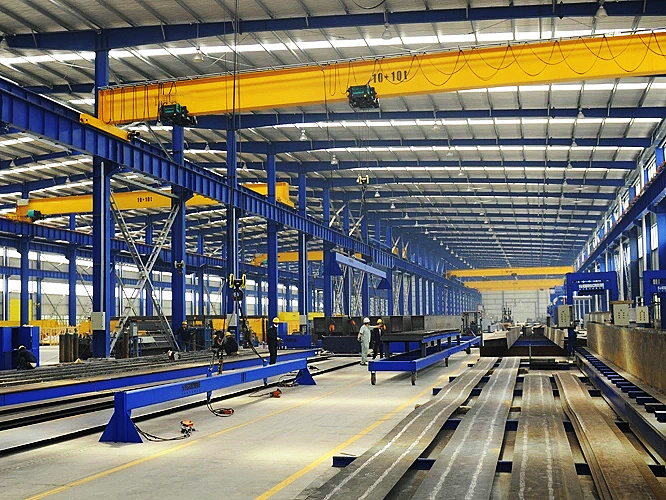 single girder overhead crane workshop